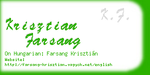 krisztian farsang business card